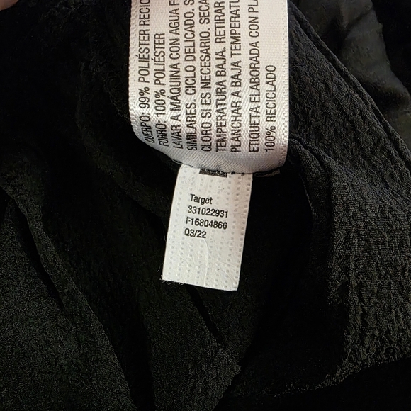 NWT Wild Fable XS Black Ruffle Tiered Crop Cami Top - Picture 5 of 5